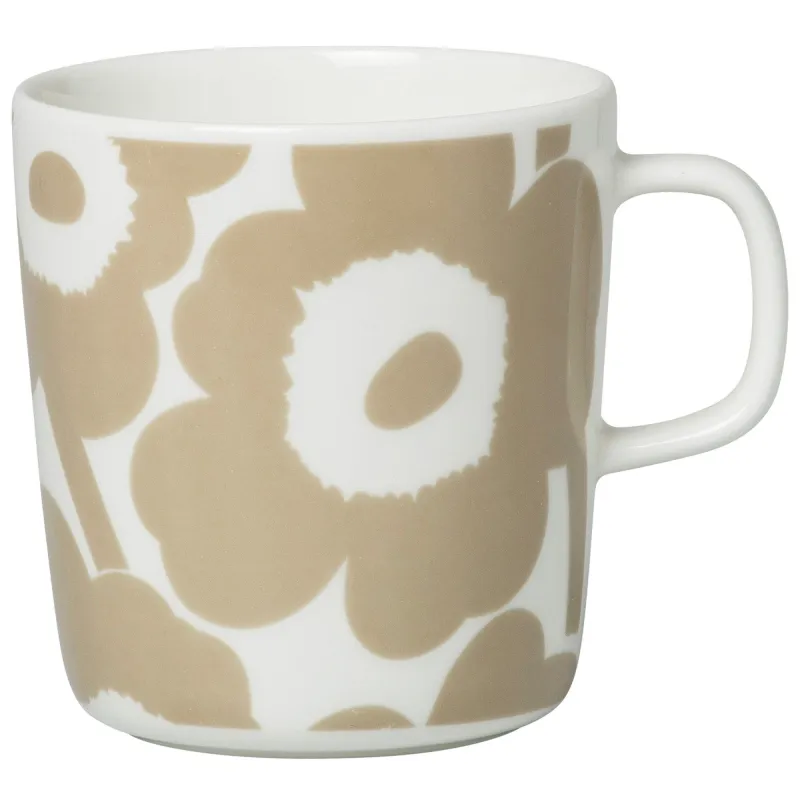 Marimekko OIVA krus, 4 dl., unikko/beige