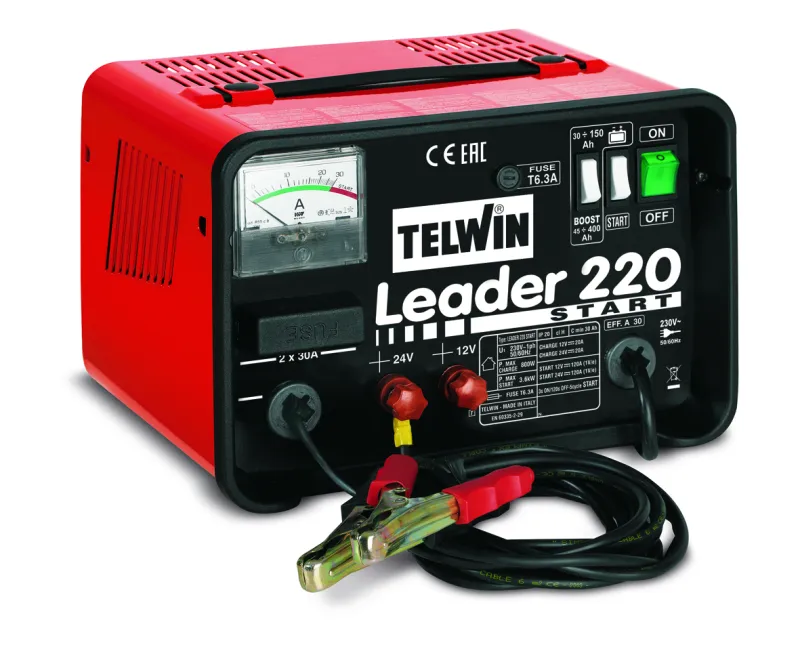 Telwin batterilader med starthjælp 12-24