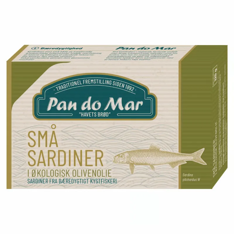 Biogan Små Sardiner I Økologisk Olivenolie (120 g)