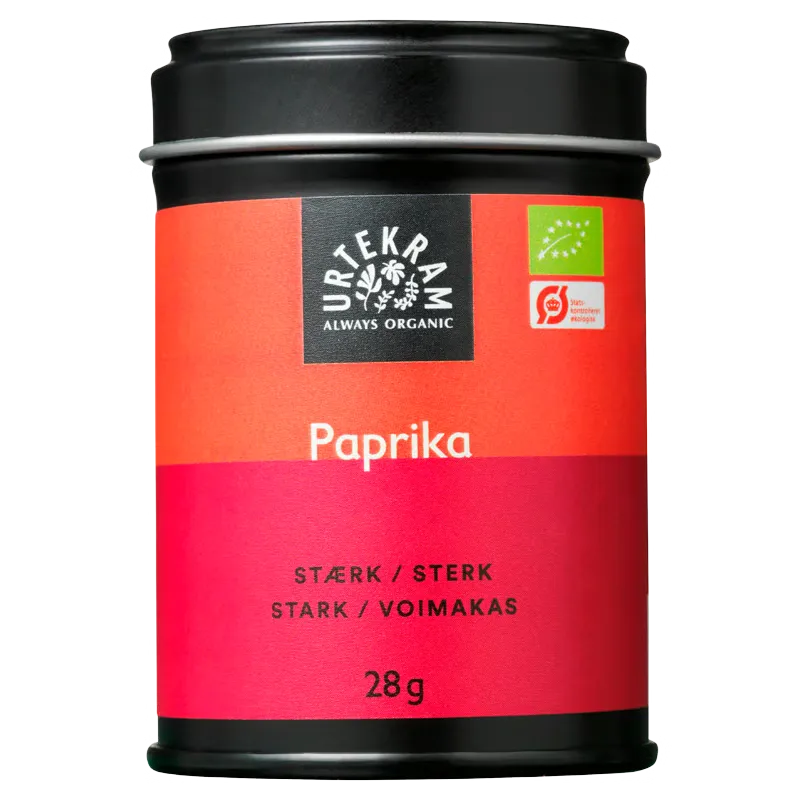 Urtekram Paprika Stærk Ø (28 gr)