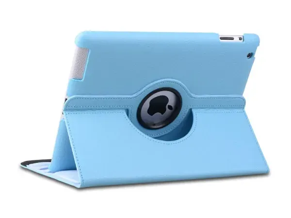 360° Roterende Cover Til iPad Air, iPad (2017) & (2018). Blå.