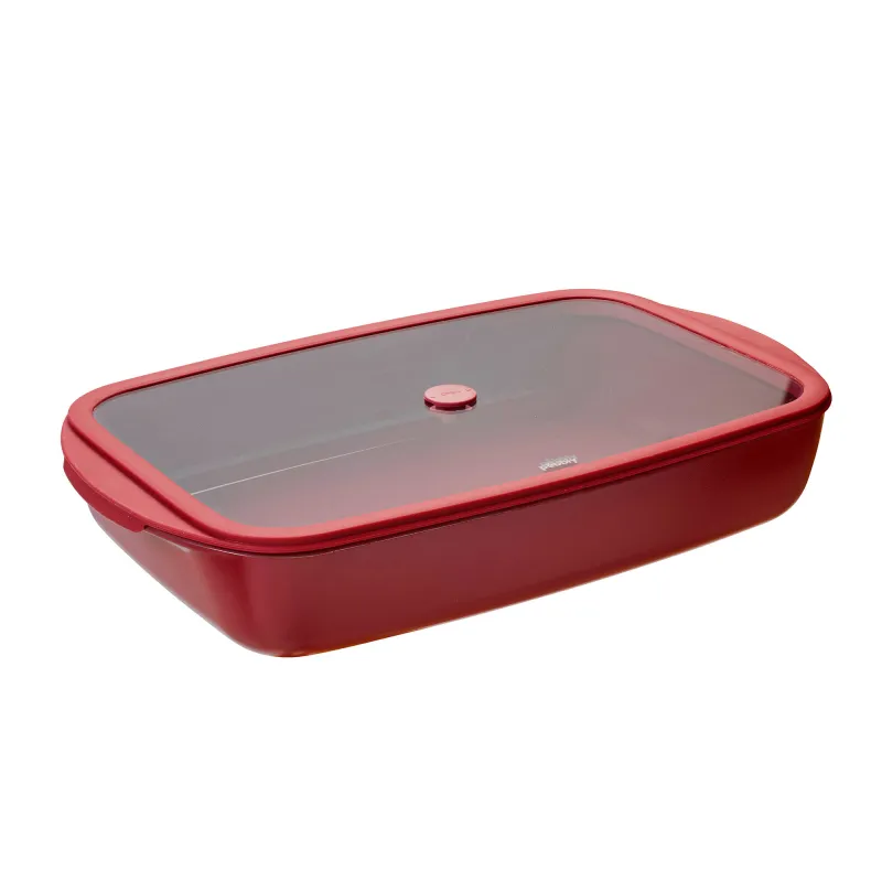 Pebbly Ovnfast form 3,6 liter rektangulær, cherrywood
