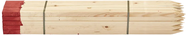 Afsætningspæl fyrretræ m/rød top 25×25×900mm