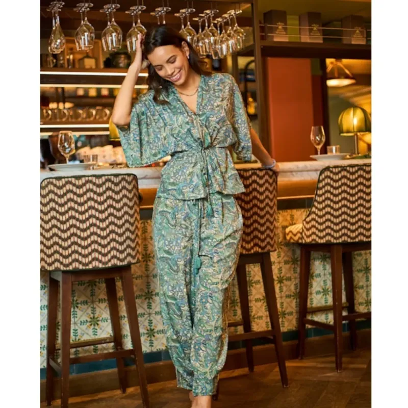 BLACK COLOUR dame bluse BCLUNA - Sea Green