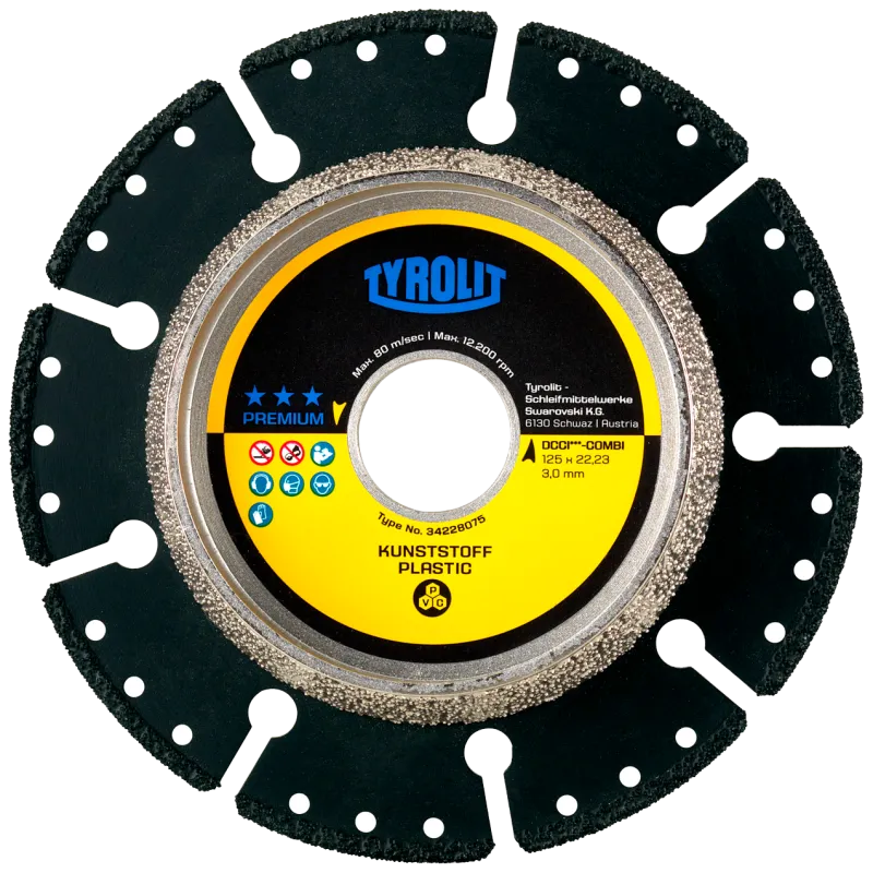 Diamantskive Premium DCCI-COMBI UC3 ø125×3