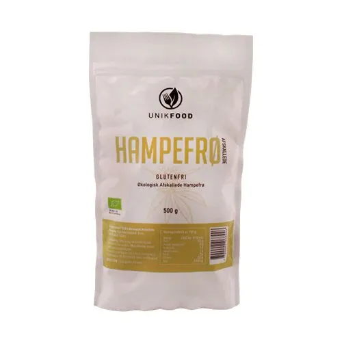 Hampefrø afskallede Øko. - 500 gram