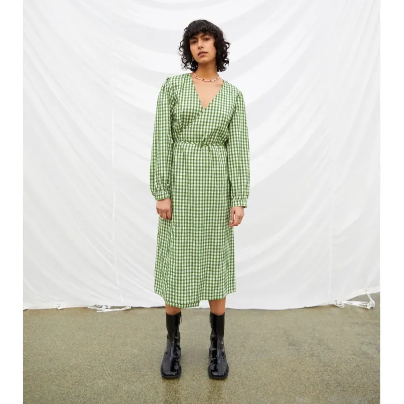 Object dame kjole OBJBODIL - Artichoke Green
