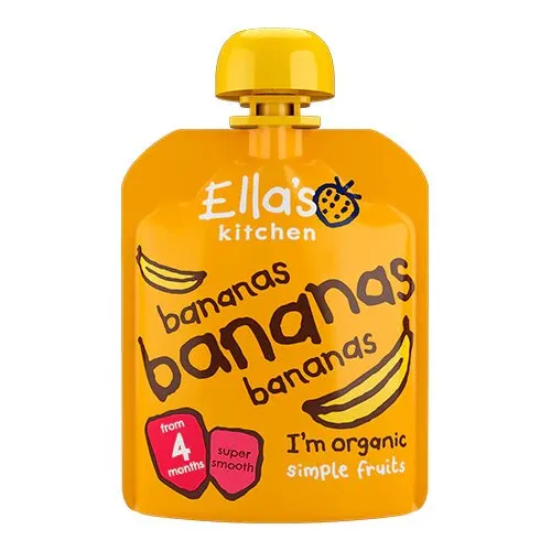 Babymos med banan 4 mdr Øko. - 70 gram