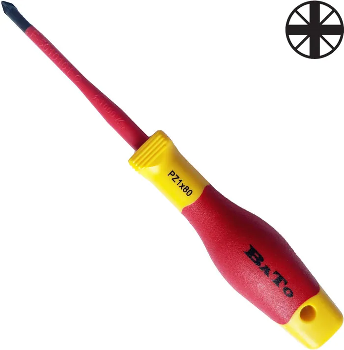 BATO Skruetrækker 1000V. PZ1 slim x 80mm.
