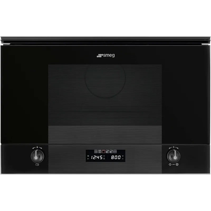 Smeg MP122B3 Linea indbygningsmikroovn 60 cm, sort