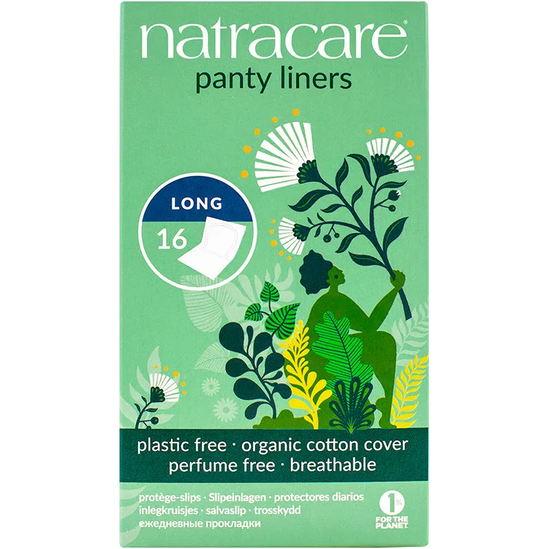 NatraCare Trusseindlæg Panty Liner Long (16 stk)
