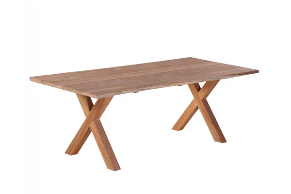 Maxi Plankebord 100x240 cm - m/bordben i teak - Kryds