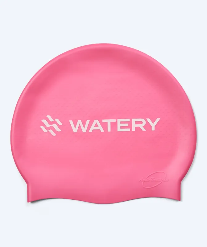 Watery badehætte med knopper - Avisa Bud - Lyserød - Svømmehætter