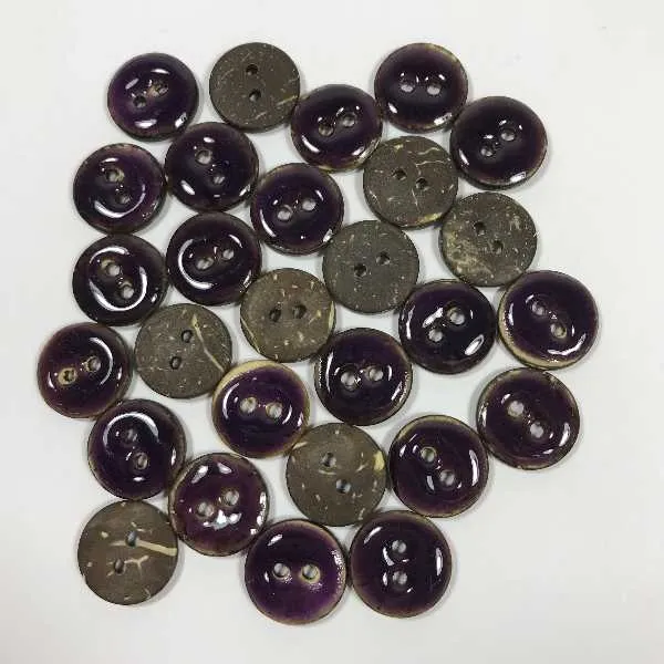 Kokosknapper 23 mm (1stk)  Blomme