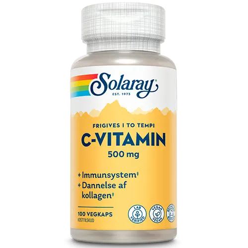 Solaray C-vitamin 500 mg (100 kapsler)