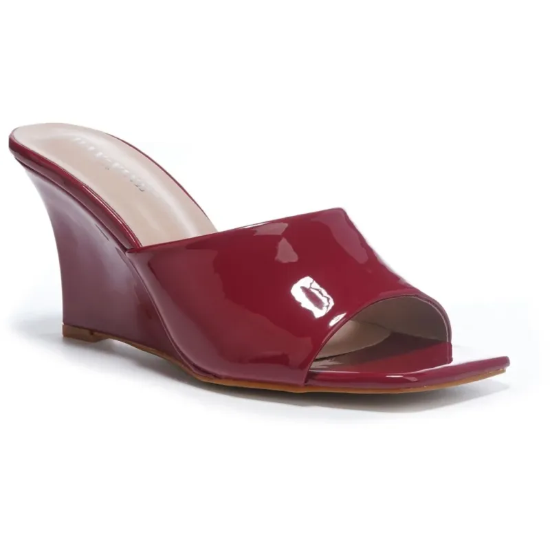 Mirella dame stiletter med kilehæl BD121 - Red