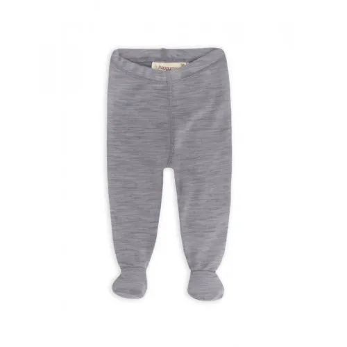 Retro Sparkebuks Med Fod Til Baby, I 100% Økologisk Merino Uld Grey Melange 56