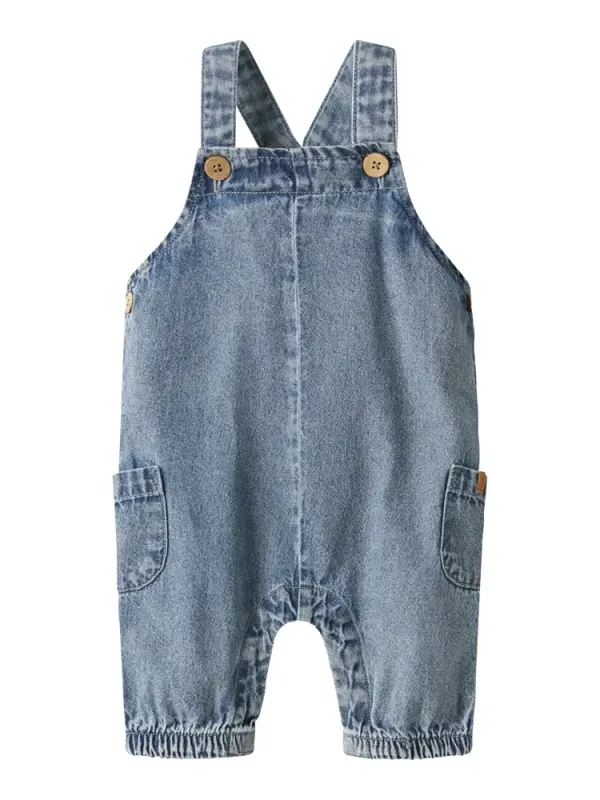 Taya Denim Smækbukser - Medium blue denim - 86
