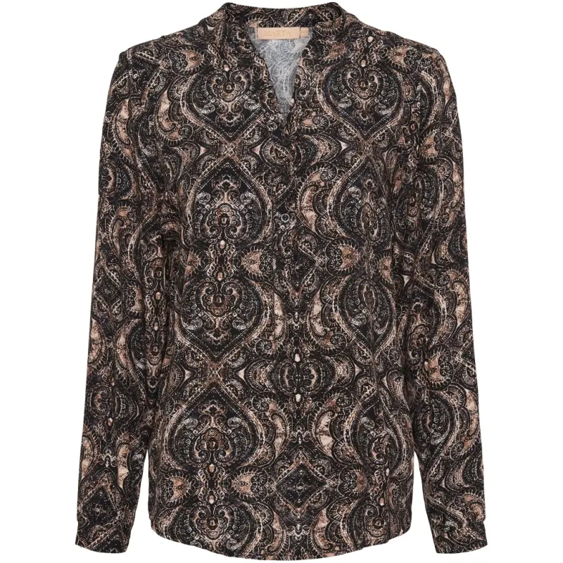 Marta Du Chateau dame skjorte - 8128 - Black9