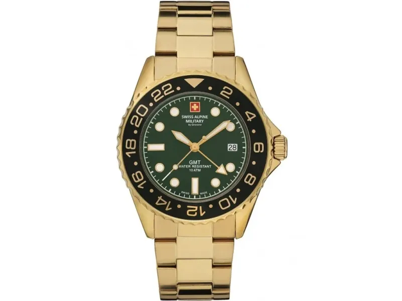 Swiss Alpine Military GMT Gold Herreur