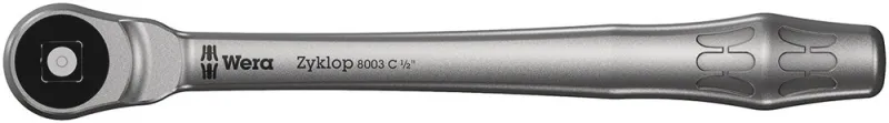 Skraldehåndtag med 1/2″ ▄-tilslutningsfatning. Wera 8003 C