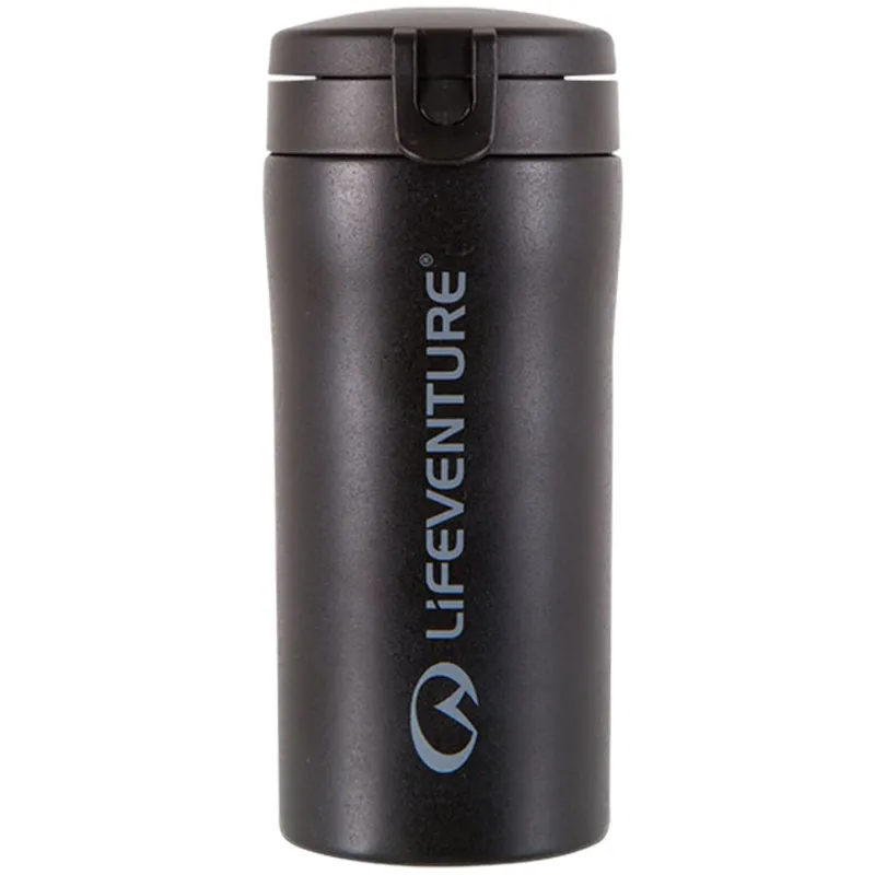 Lifeventure Flip-Top Termokrus, sort