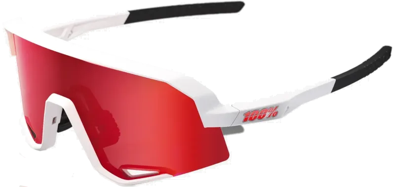 100% SLENDALE - Matte White - HiPER Red Multilayer Mirror