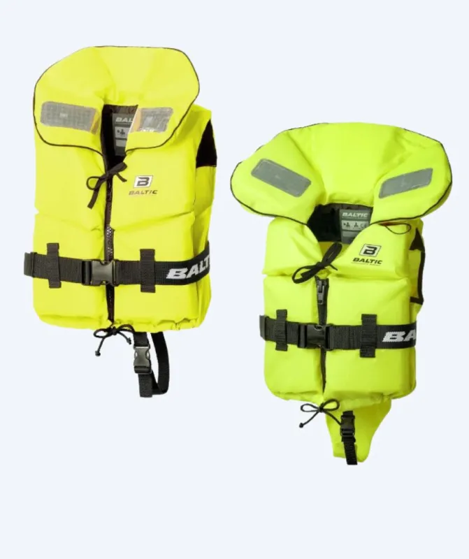 Baltic redningsvest til børn - Split Front - UV-gul