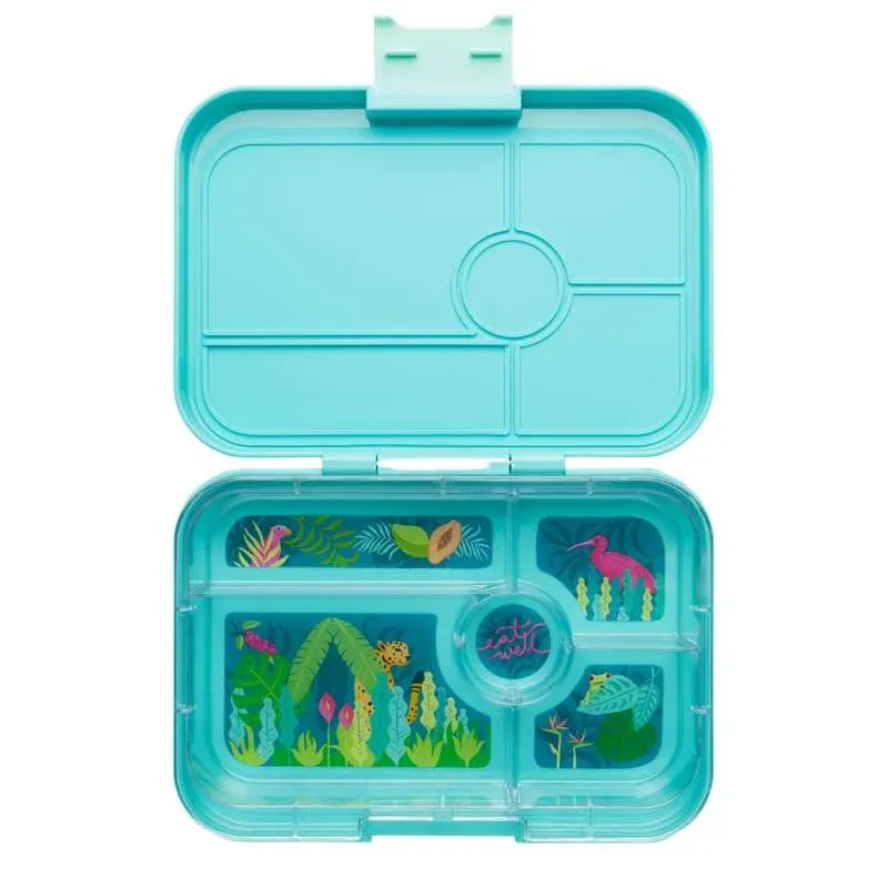 Yumbox Madkasse - Tapas XL - 5 rum - Antibes Blue/Jungle Pastel