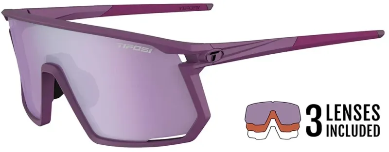Tifosi Moab Cykelbriller – Plum Passion Clarion Deep Purple/AC Red/Clear