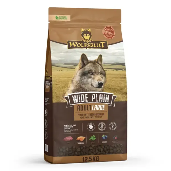 Wolfsblut Wide Plain Adult Large Breed, 12.5 kg