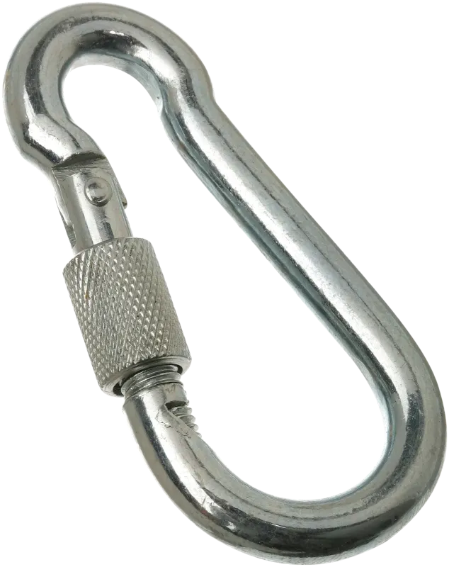 Karabinhage m/lås galv. 10×100mm