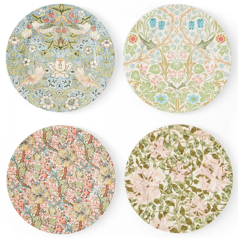 Spode Tallerken 20 cm. 4 stk. multi