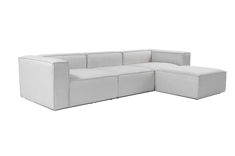 NORDVÄRK Fora hjørnesofa - grå stof
