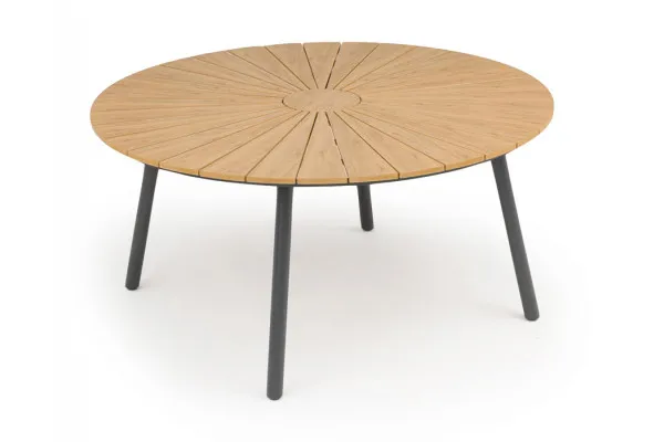 DaneLine Adam Havebord - Nonwood - Ø130 cm - Grå