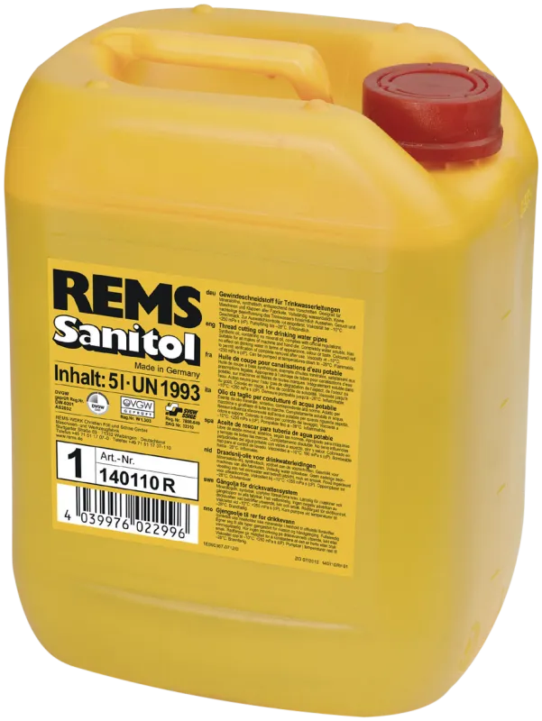 REMS gevindskæremiddel Sanitol 5 ltr