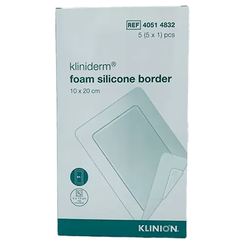 Kliniderm Foam Silikone Border 10x20 cm (5 stk)