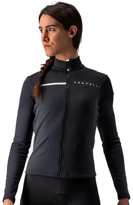 Castelli SINERGIA 2 JERSEY FZ W Langærmet - Sort