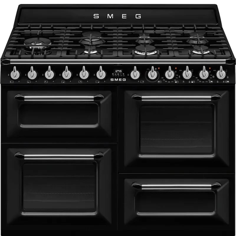 Smeg TR4110BL1 Victoria gaskomfur 110 cm, sort