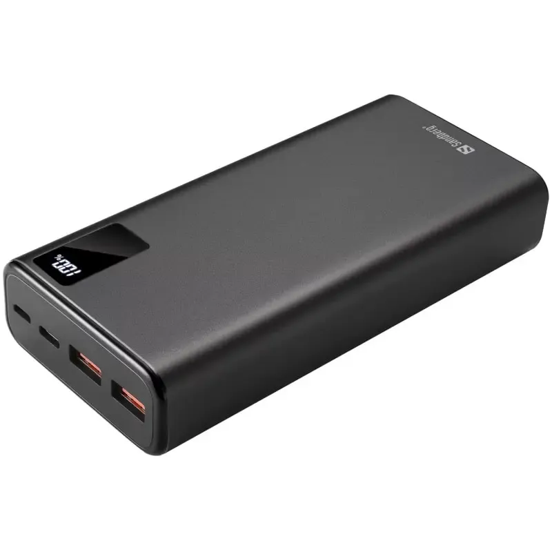 Sandberg 20.000 mAh PD 20W USB-C PowerBank. Sort.
