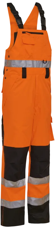Hi-vis arbejdsoveralls 089900R orange/sort Str. S