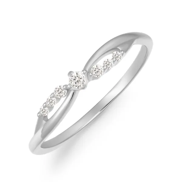 Ring i Sølv med Infinity og Zirkonia