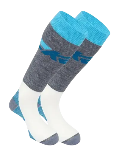 K2 Allround Skisokker (2-pack) - Blå/Grå - M (39-42)