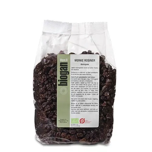 Biogan Rosiner Mørke Ø (1 kg)
