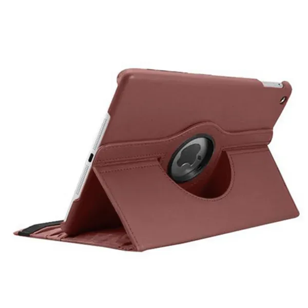 360° Roterende Cover Til iPad Air, iPad (2017) & (2018). Brun.