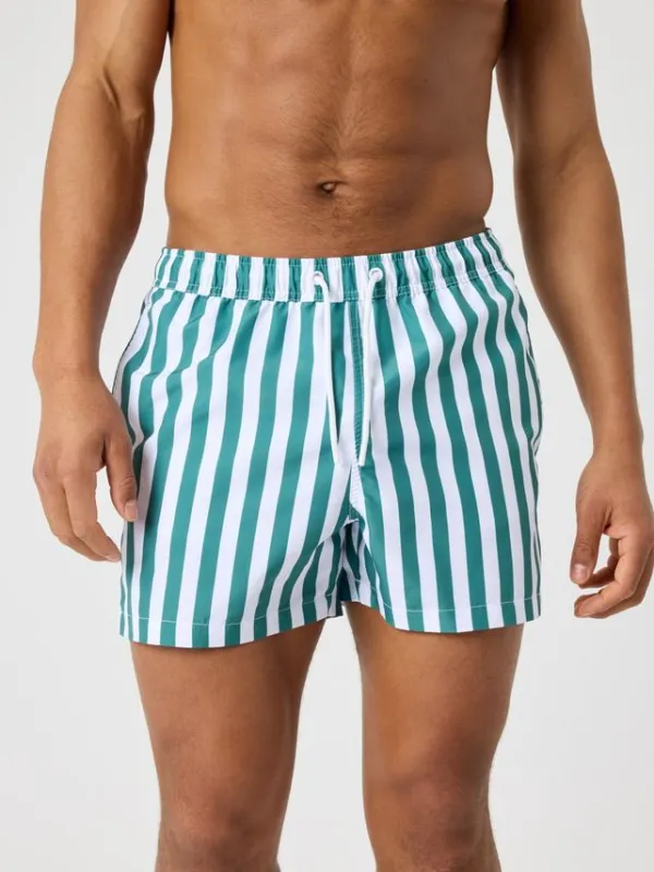 BORG PRINT SWIM SHORTS, BB EAST IKAT