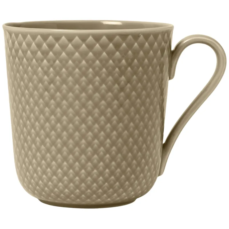 Lyngby porcelæn Rhombe Earth krus 39 cl, clay