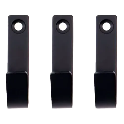 Meraki Knage MKThapsus Børstet Sort Finish (3 stk)