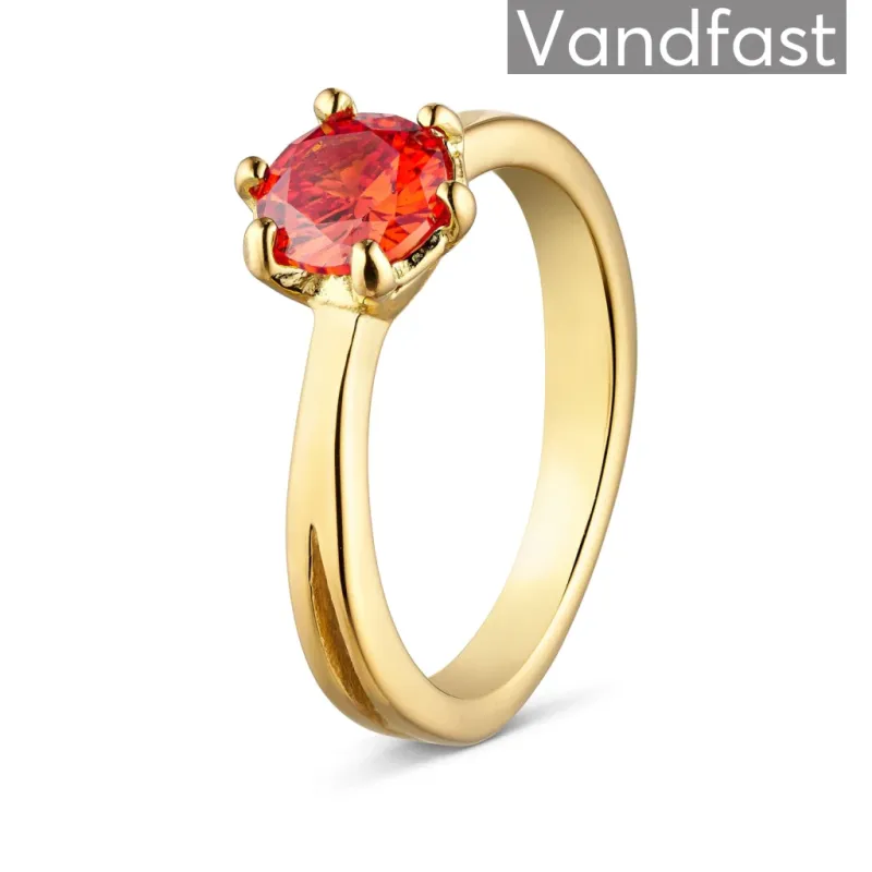 ANNEBRAUNER Princess Orange Ring 18K Guldbelagt