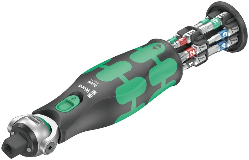 Zyklop 3/8" skraldenøgle 8009 m/bitsmagasin